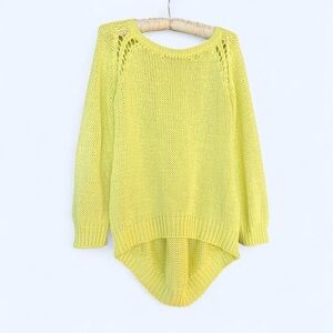 Zara | Neon Yellow Knit Sweater